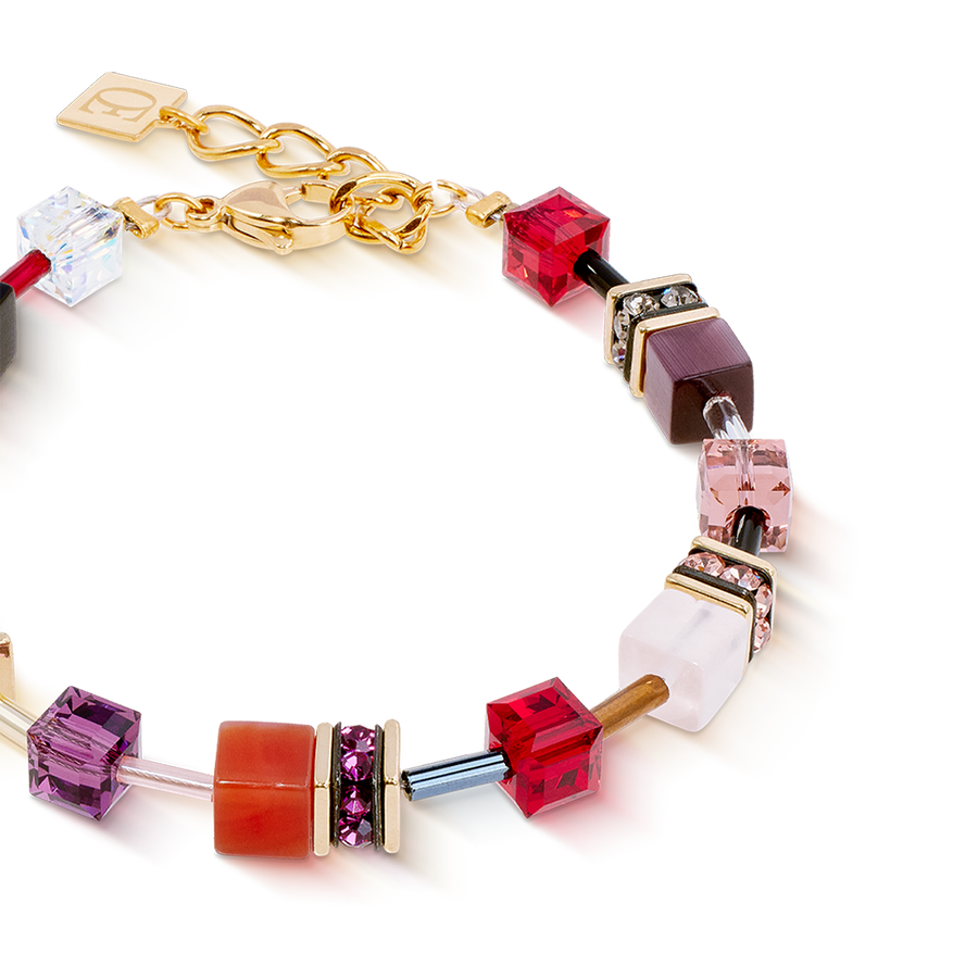 Bracelet GeoCUBE® Iconic Precious Festive rouge