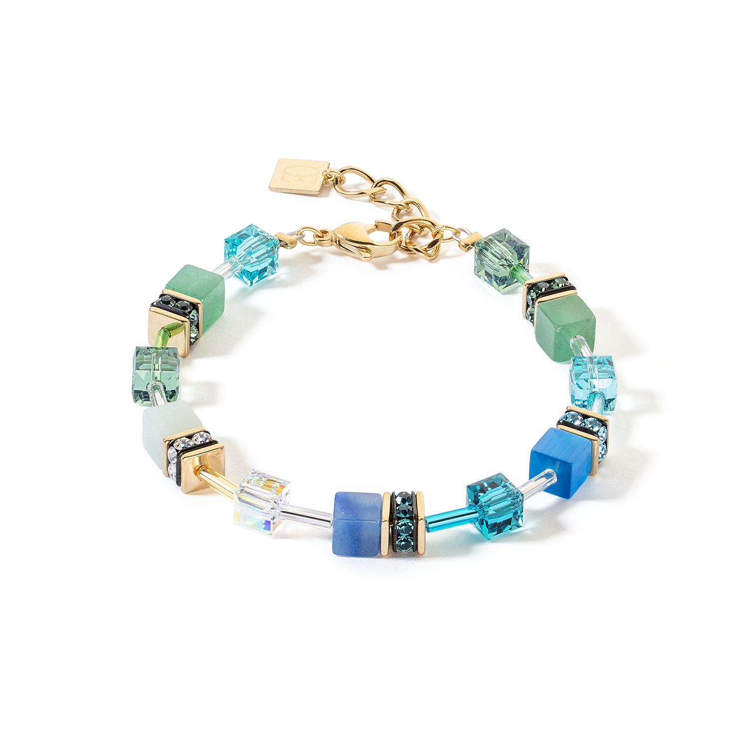 Bracelet GeoCUBE® Iconic Precious vert-turquoise