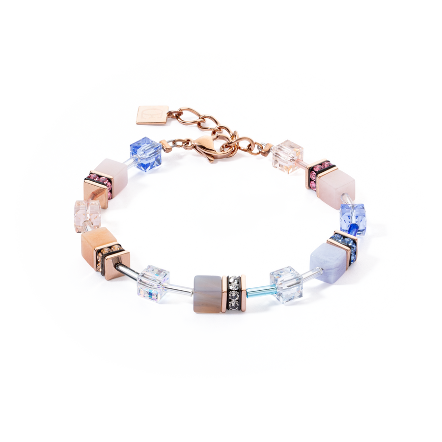 Bracelet GeoCUBE® Iconic Precious bleu clair-beige