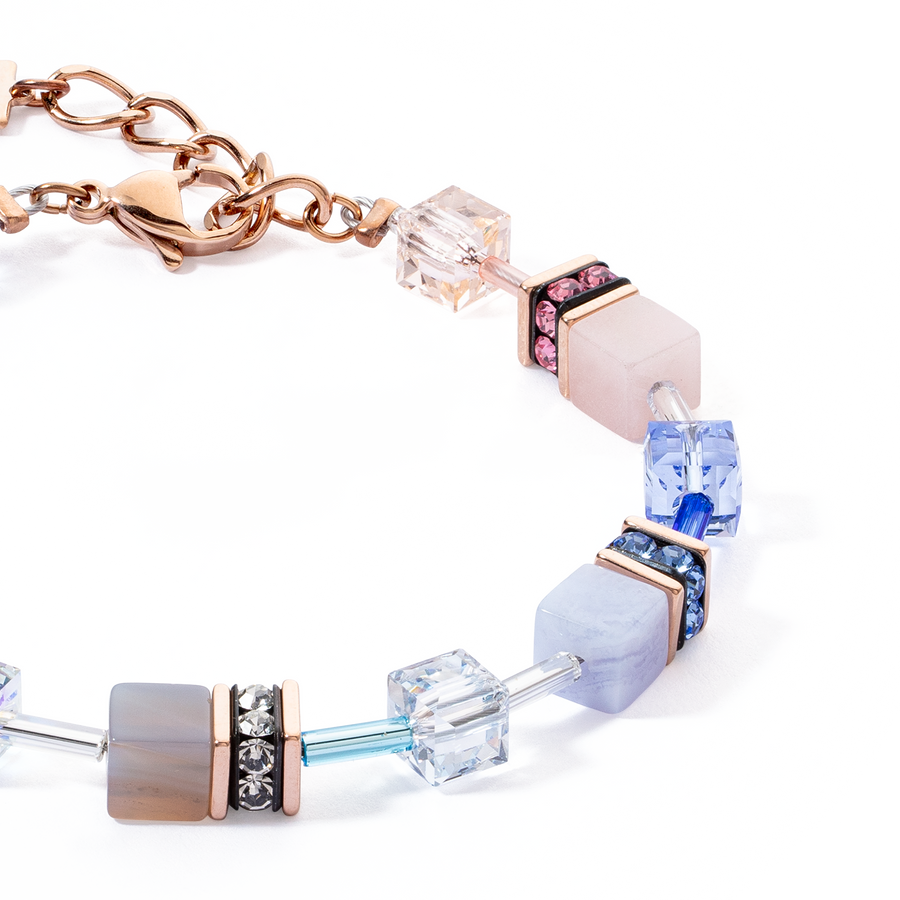 Bracelet GeoCUBE® Iconic Precious bleu clair-beige