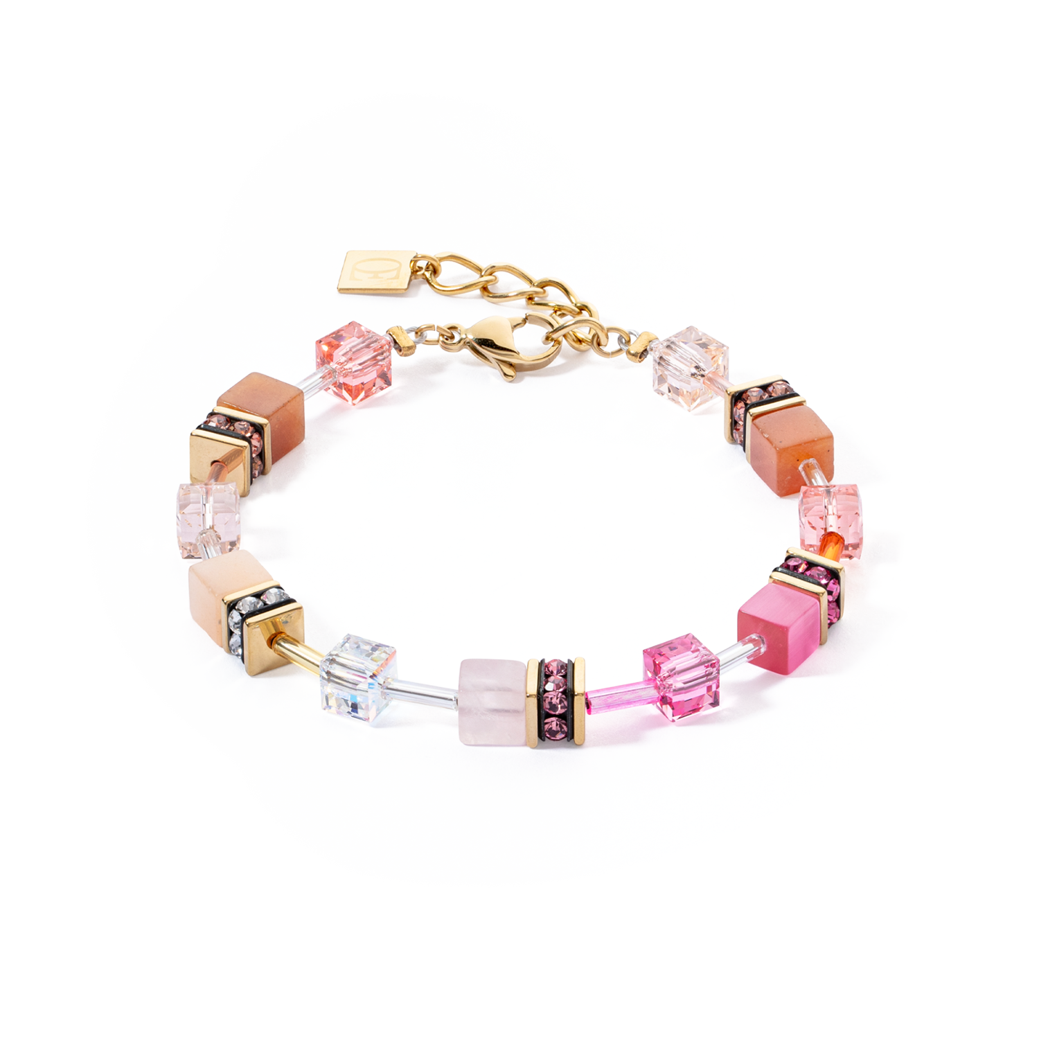Bracelet GeoCUBE® Iconic Precious rose-orange