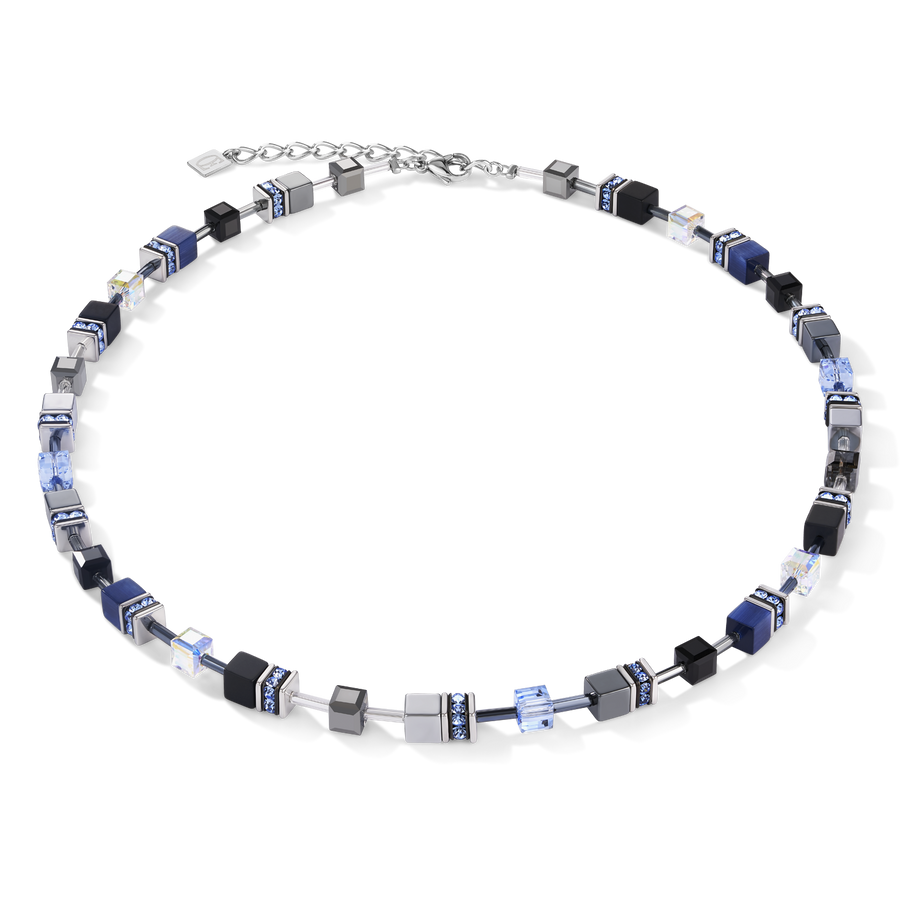 Collier GeoCUBE® medium bleu