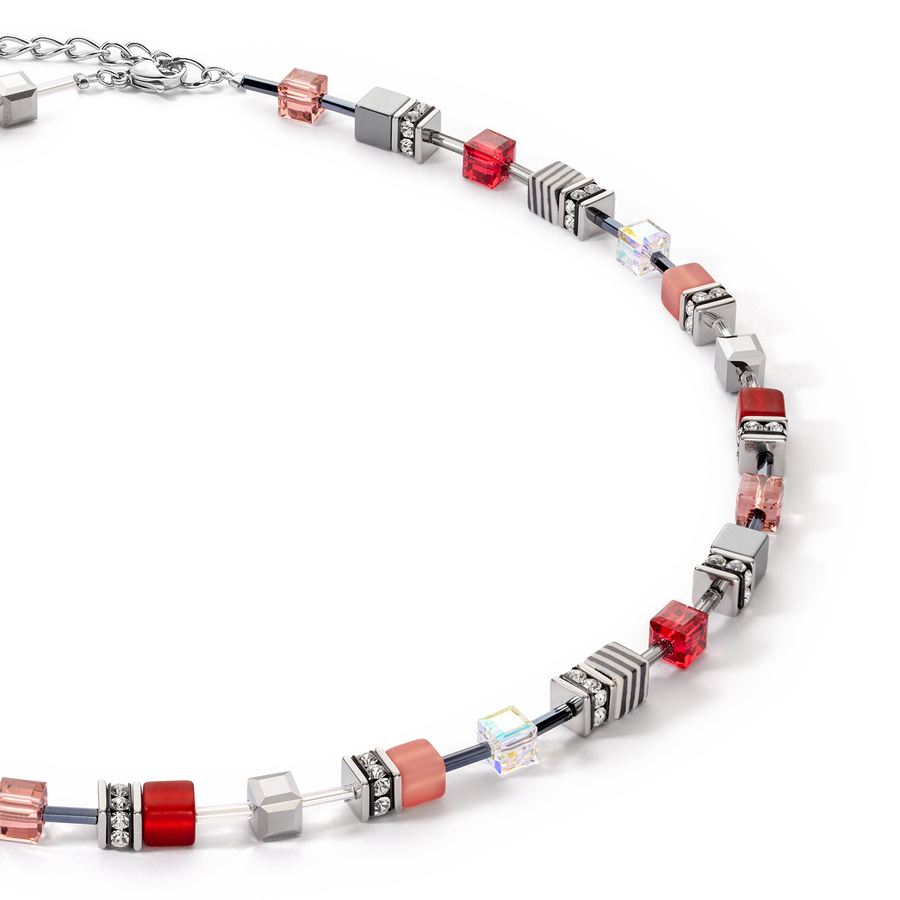 Collier GeoCUBE® Iconic 50 cm rouge