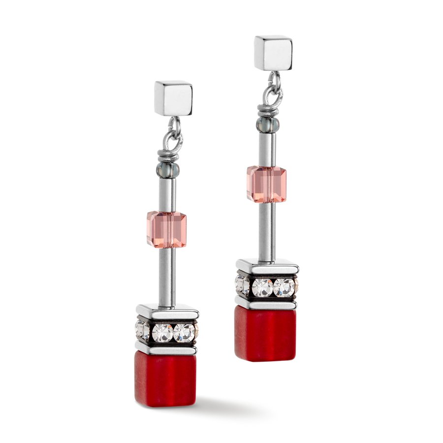 Boucles d'oreille GeoCUBE® Iconic 50 cm rouge
