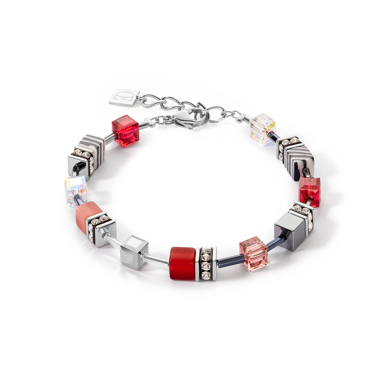 Bracelet GeoCUBE® Iconic 50 cm rouge