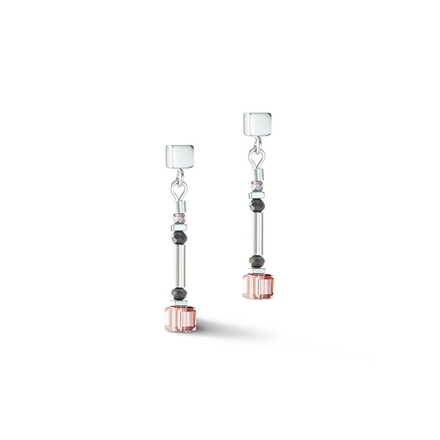 Boucles d'oreille Cube Story Minimalistic Sparkling Multicolour Art Nouveau