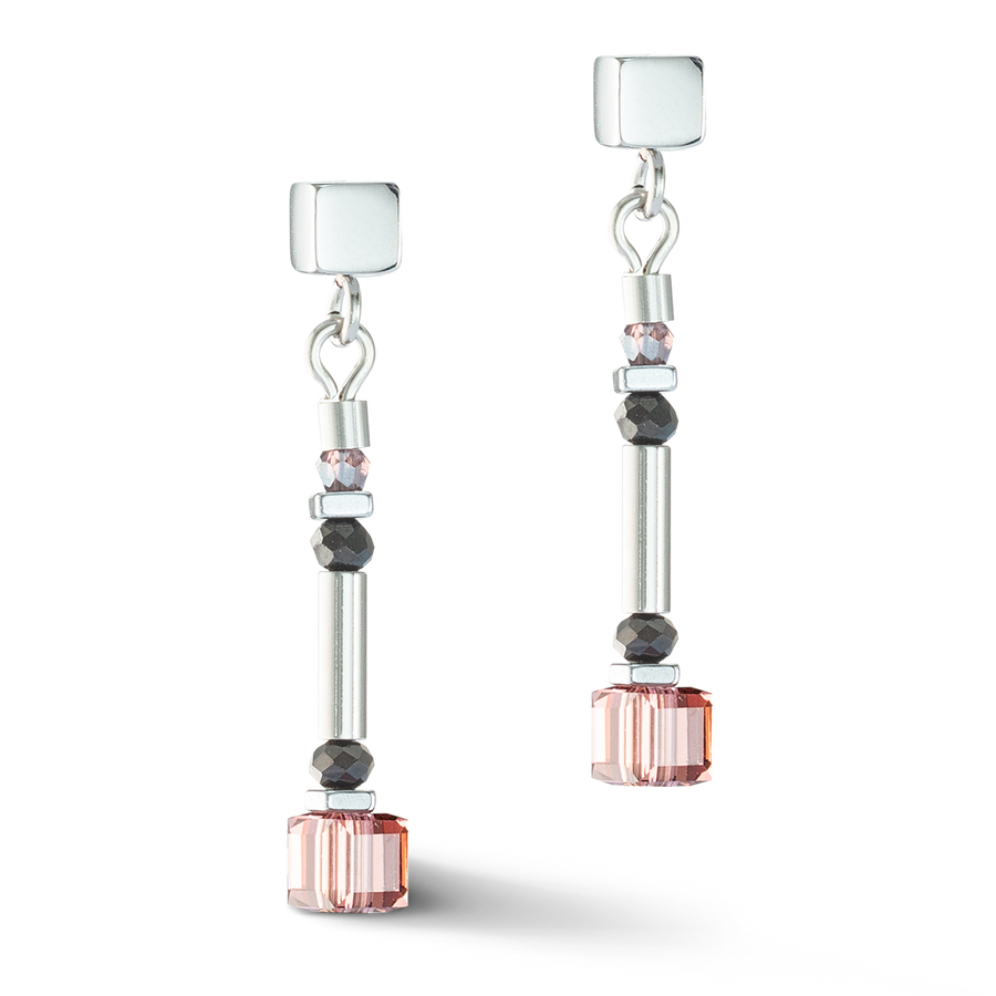 Boucles d'oreille Cube Story Minimalistic Sparkling Multicolour Art Nouveau
