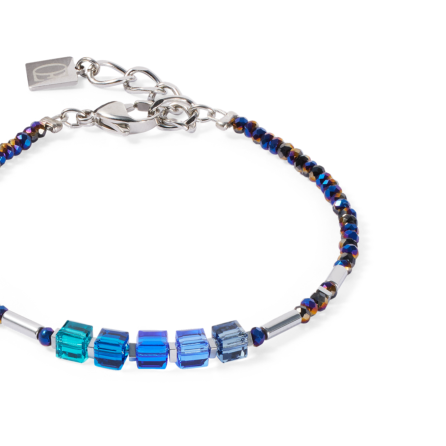 Bracelet Cube Story Minimalistic Sparkling bleu