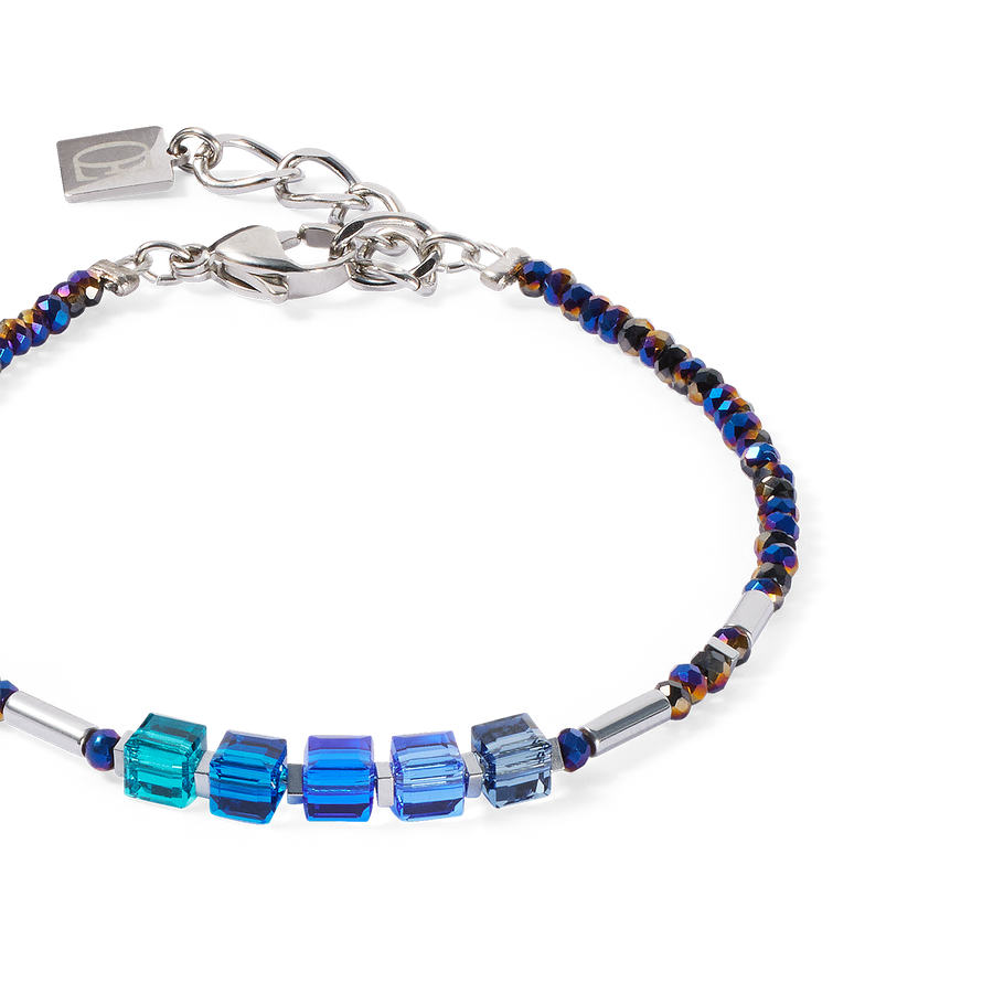 Bracelet Cube Story Minimalistic Sparkling bleu