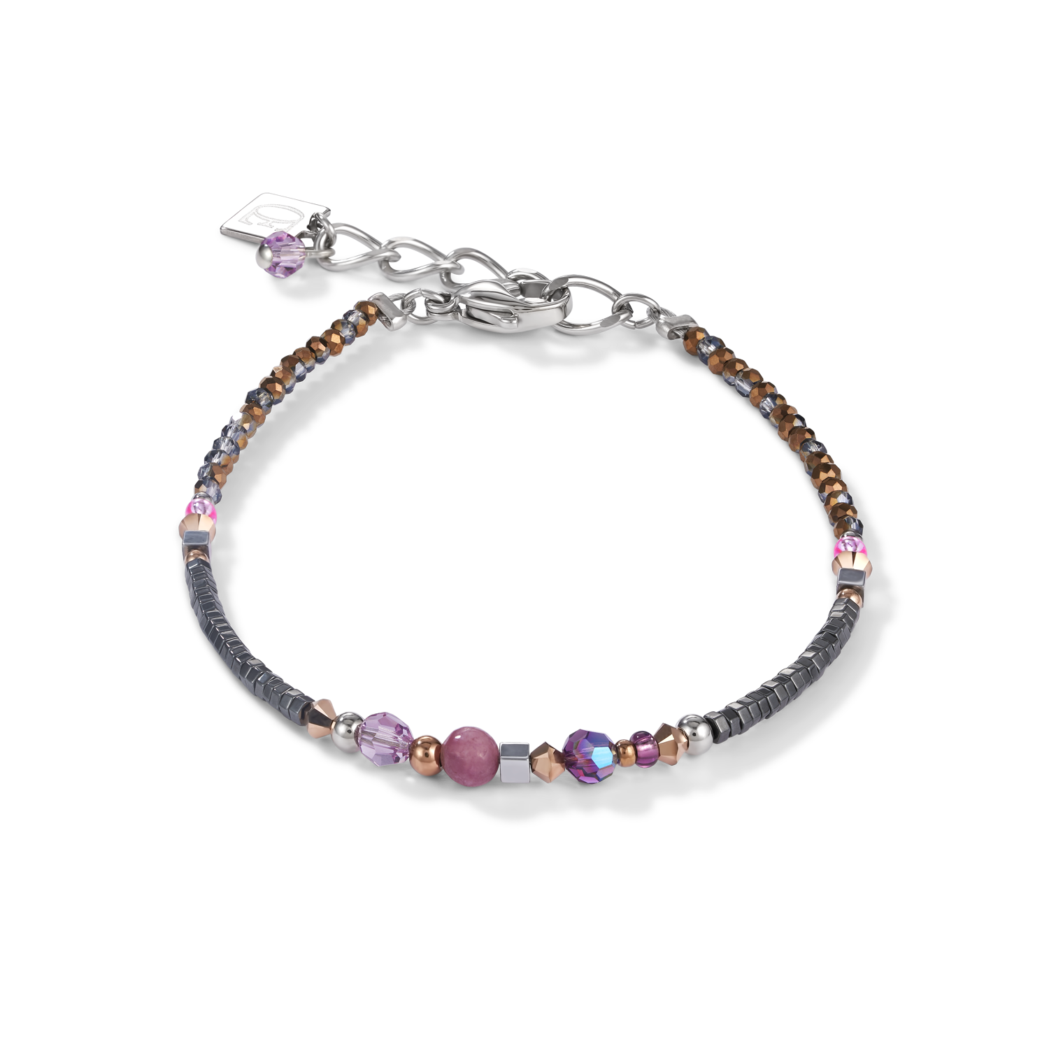 Bracelet Amulette small Cristaux & lepidolite amèthyste