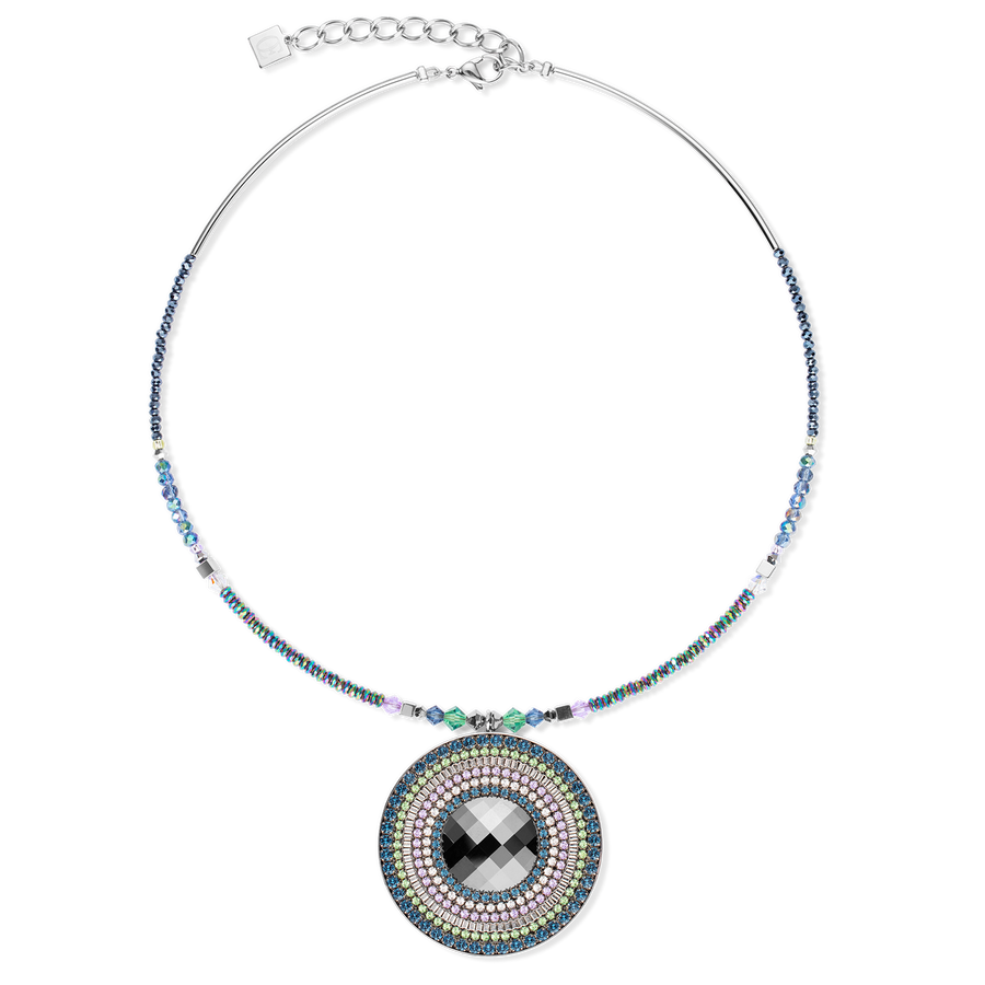 Collier Amulette Statement vert foncé
