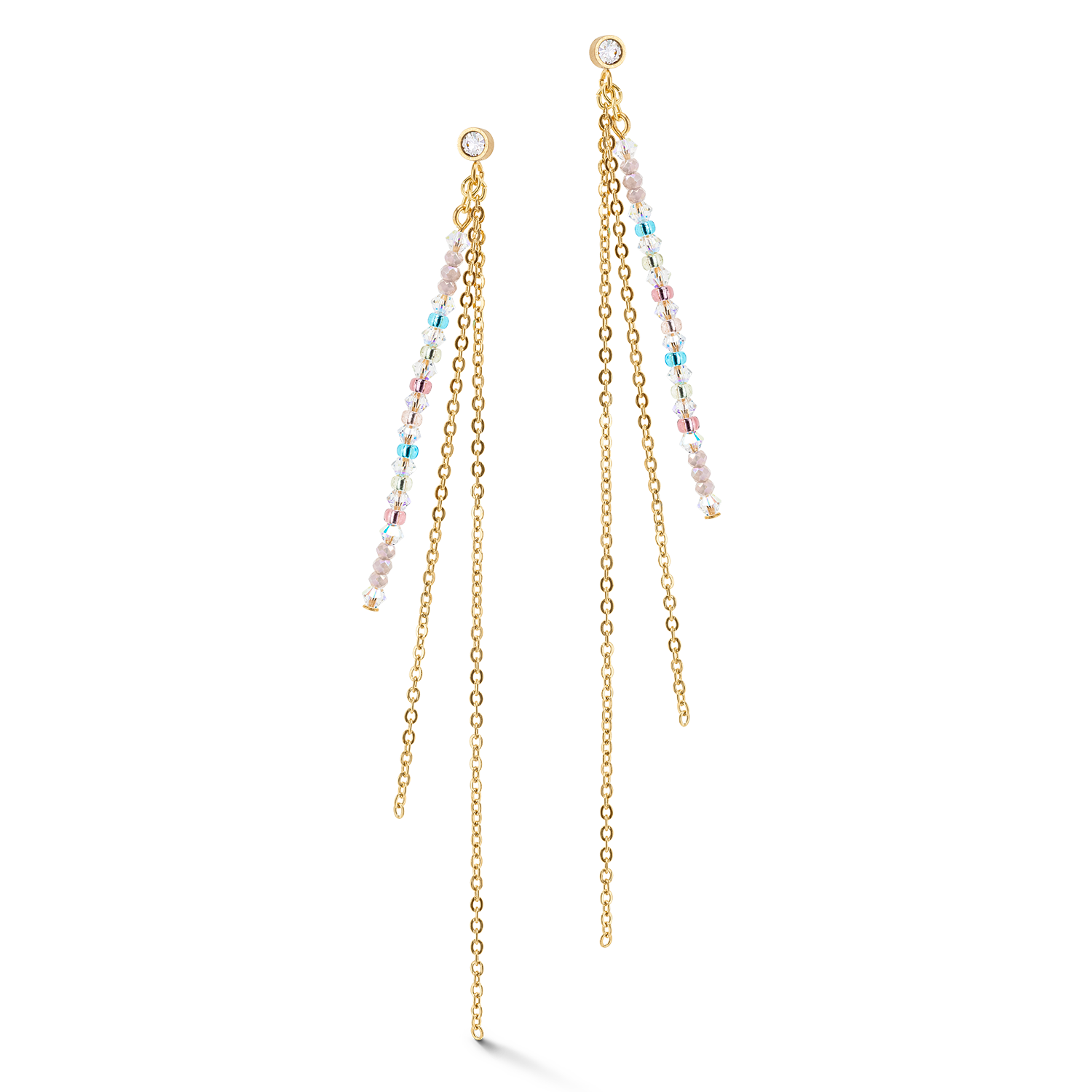 Boucles d'oreille Waterfall Delicate or multicolor pastell romantic