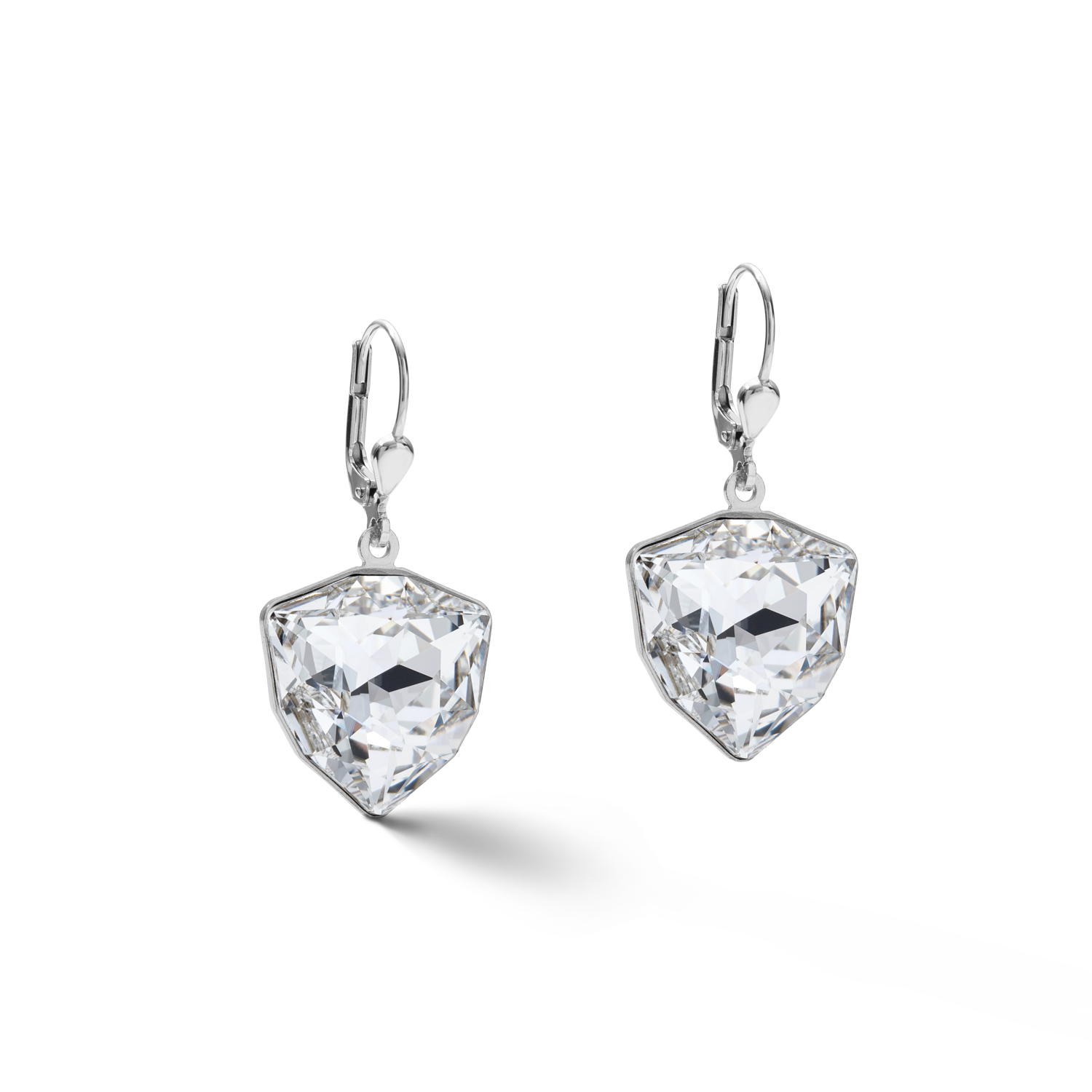 Boucles d'oreille Magic crystal & chunky chain cristal