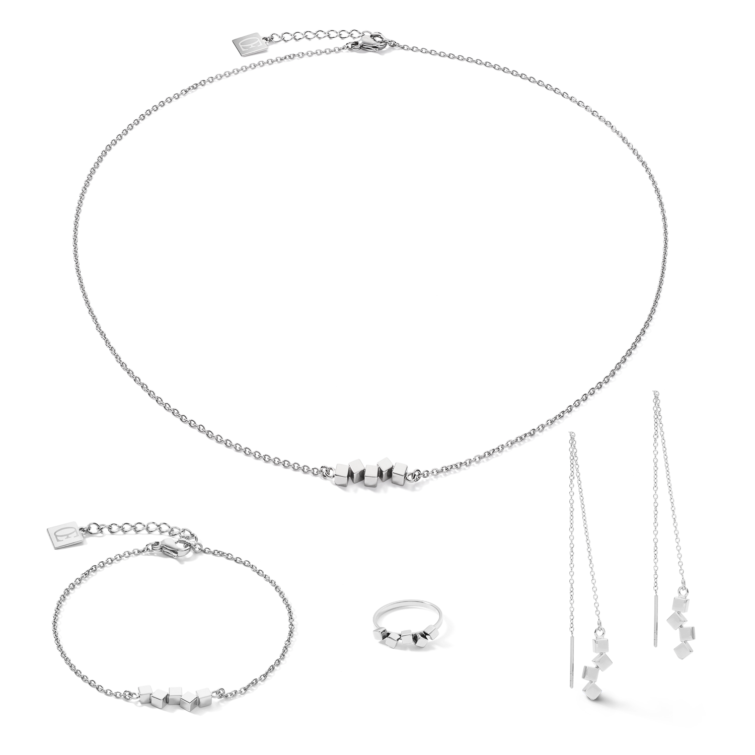 Bracelet Dancing GeoCUBE® small acier argent