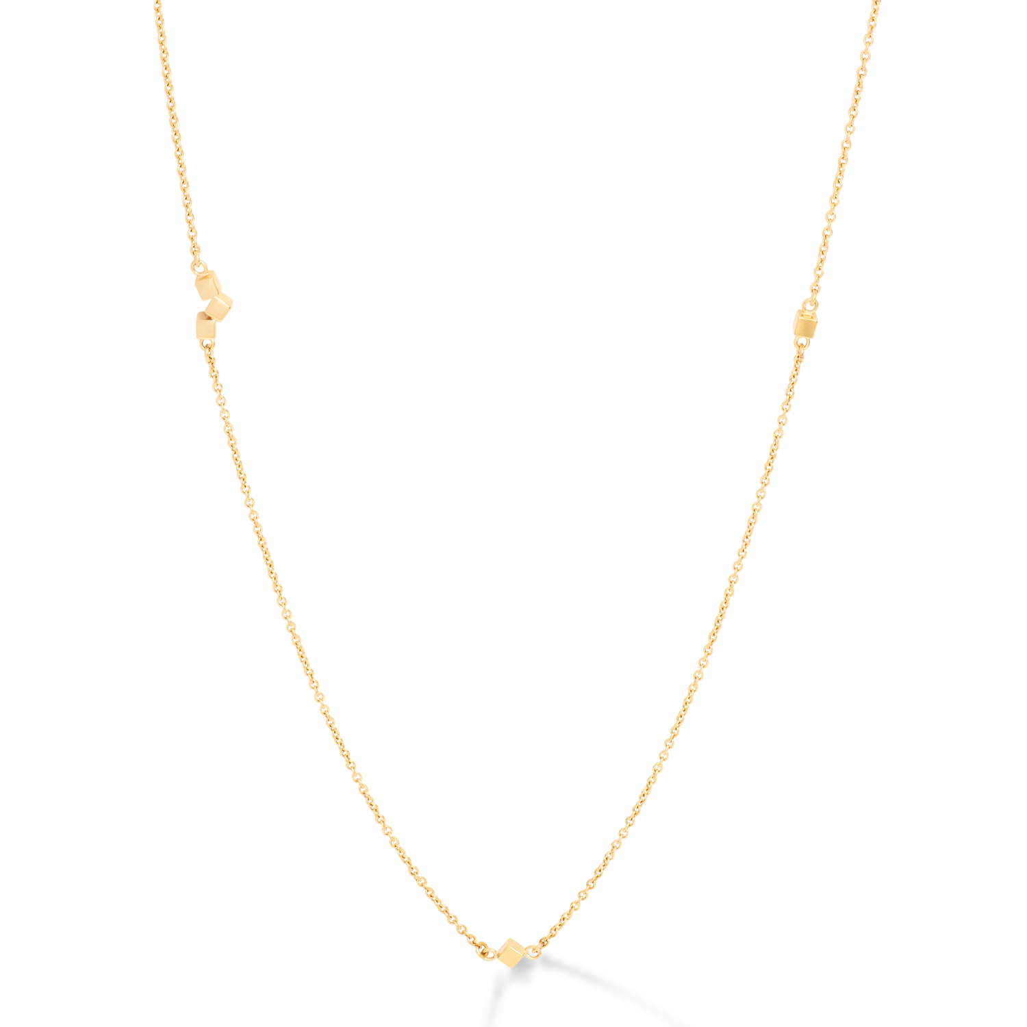 Collier Dancing GeoCUBE® small chain longacier or