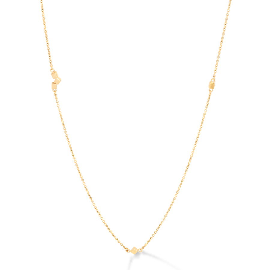 Collier Dancing GeoCUBE® small chain longacier or