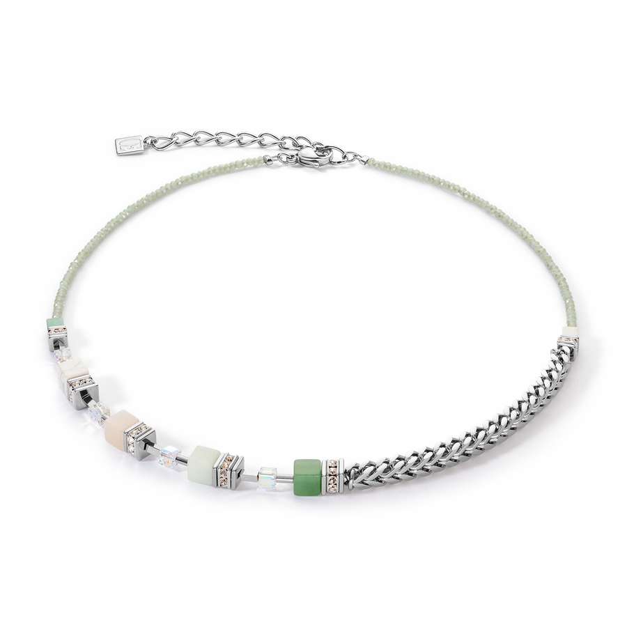 Collier GeoCUBE® Precious Fusion Chunky Chain vert clair