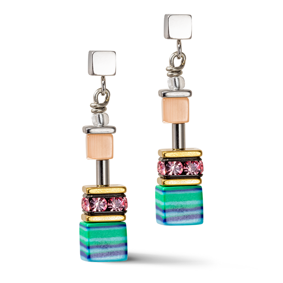 Boucles d'oreille GeoCUBE® Candy multicolour spring