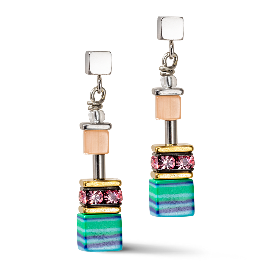 Boucles d'oreille GeoCUBE® Candy multicolour spring