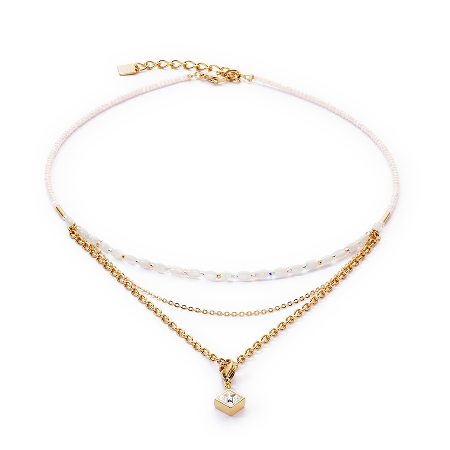 Collier Brilliant Square Layer or