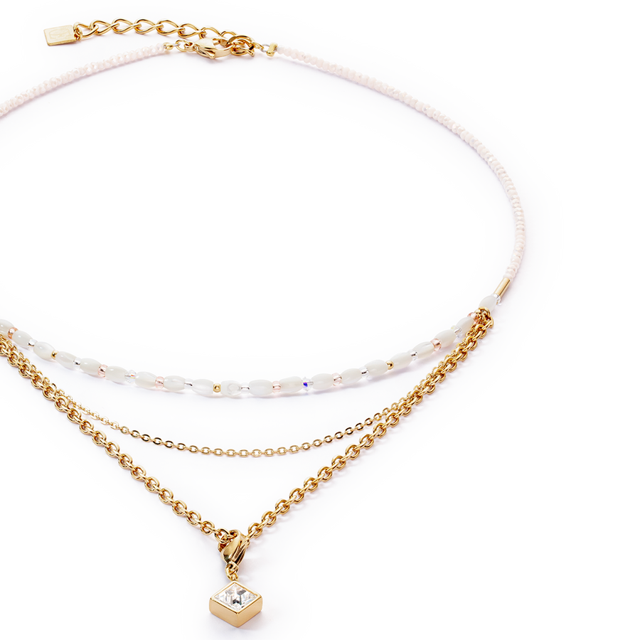 Collier Brilliant Square Layer or