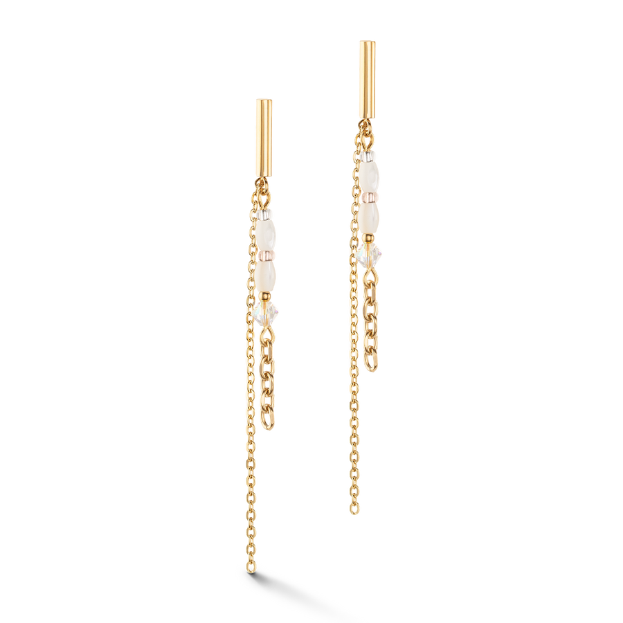Boucles d'oreilles Brilliant Square Layer or