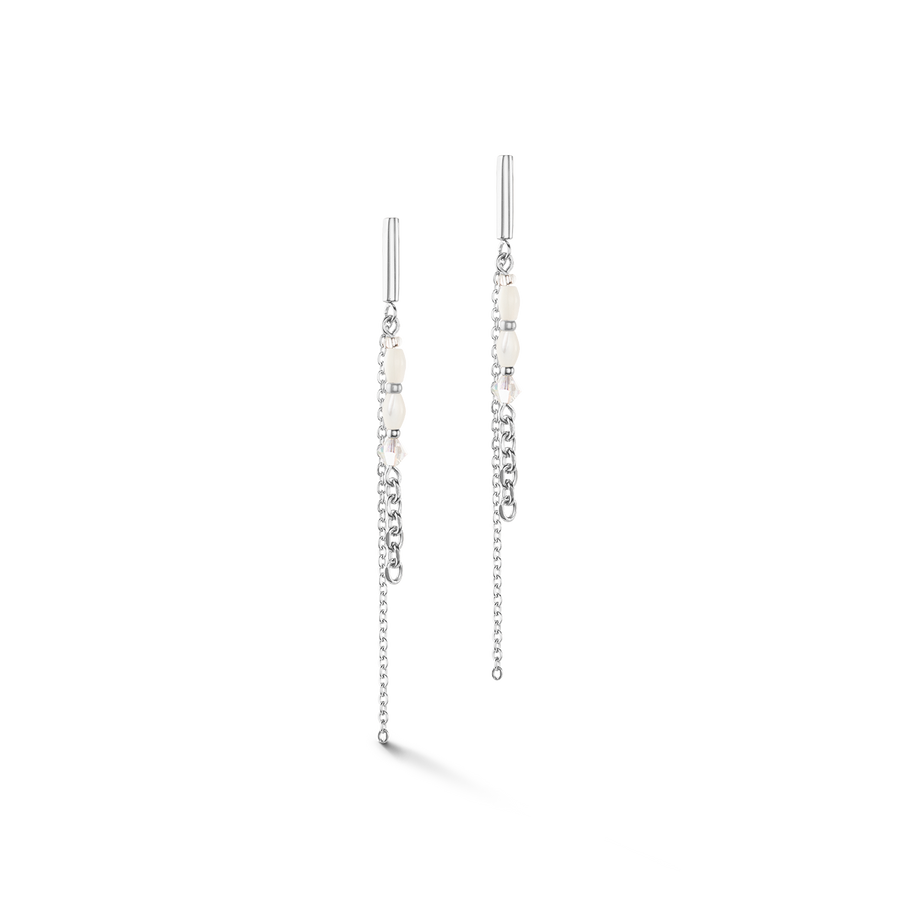 Boucles d'oreilles Brilliant Square Layer argent