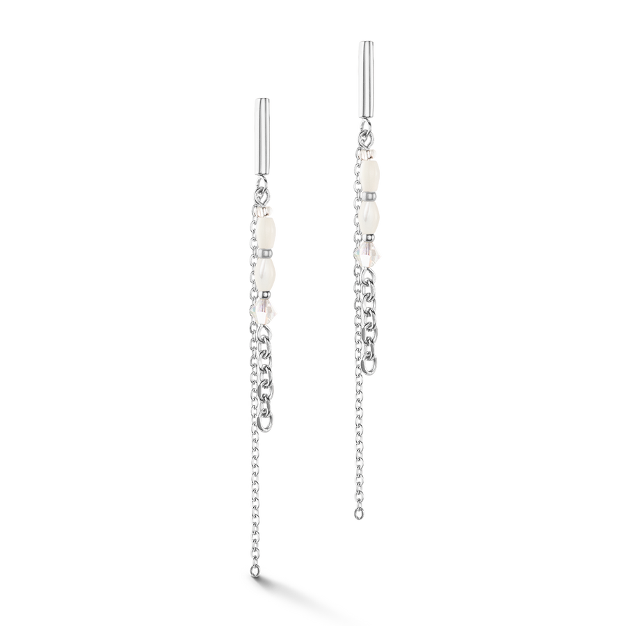 Boucles d'oreilles Brilliant Square Layer argent