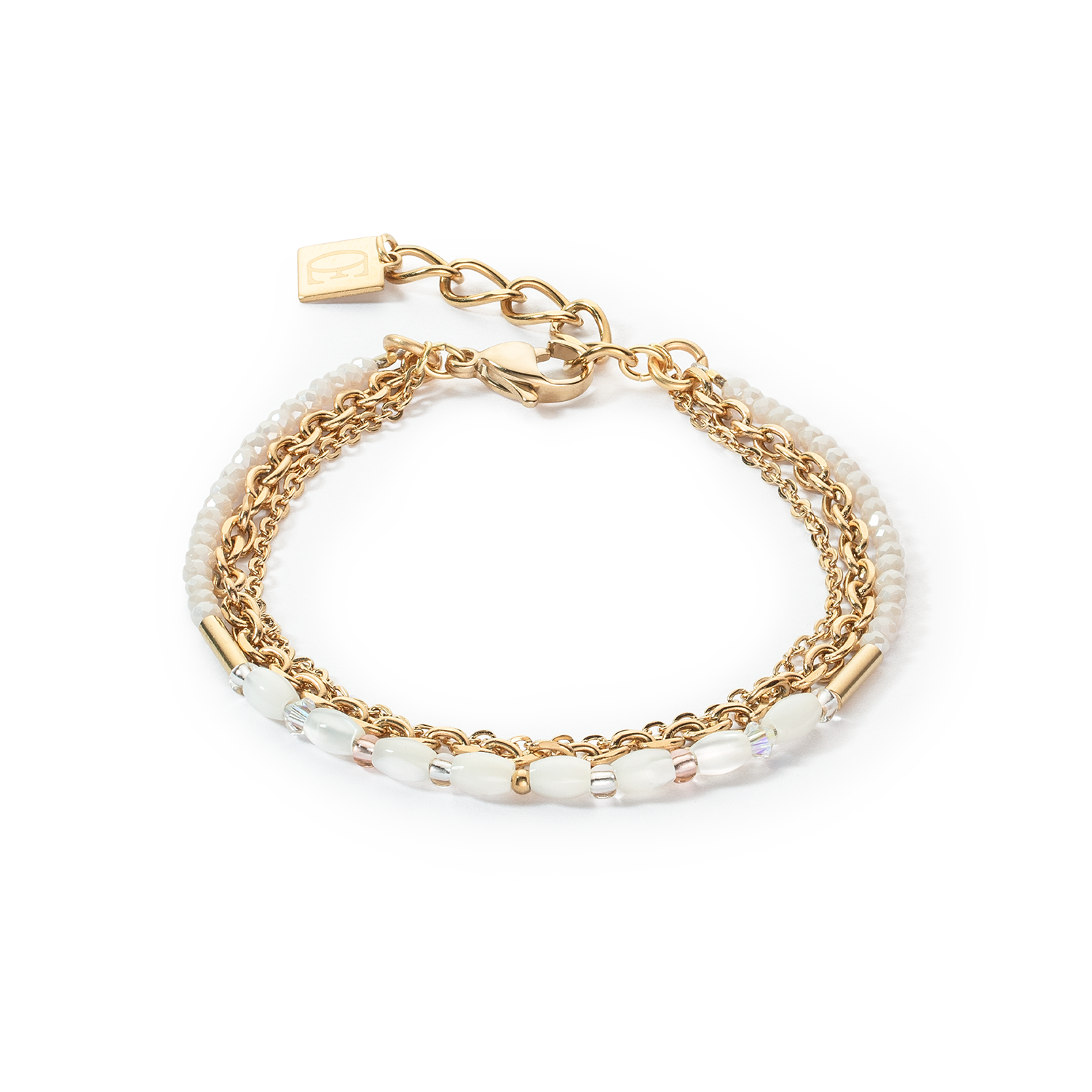 Bracelet Brilliant Square Layer or