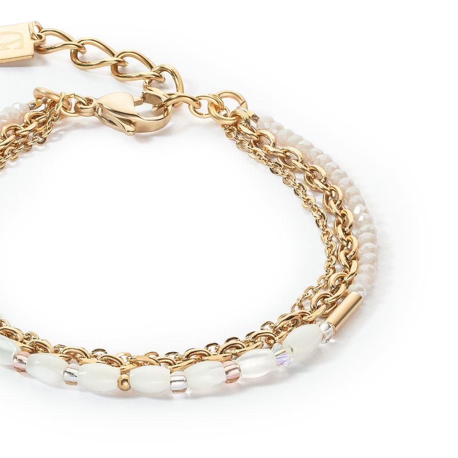 Bracelet Brilliant Square Layer or