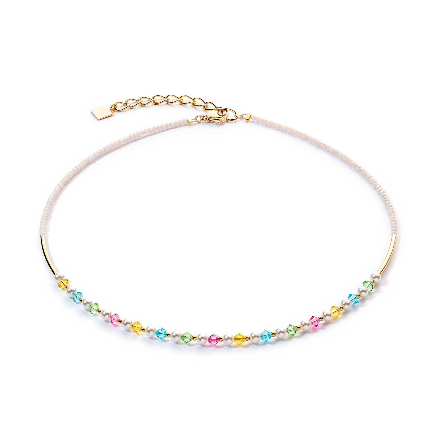 Collier Princess Pearls or multicolore