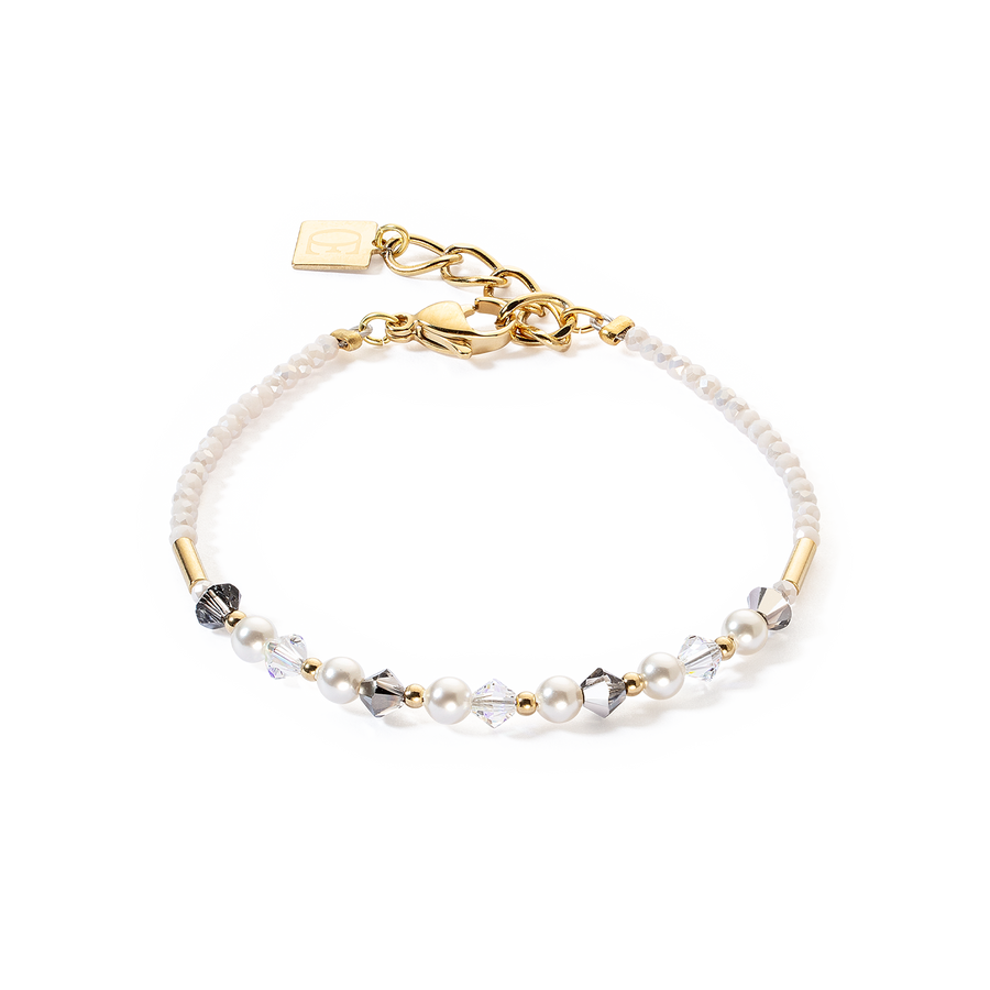 Bracelet Princess Pearls gris-cristal