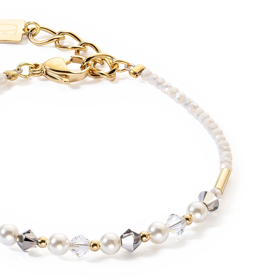 Bracelet Princess Pearls gris-cristal