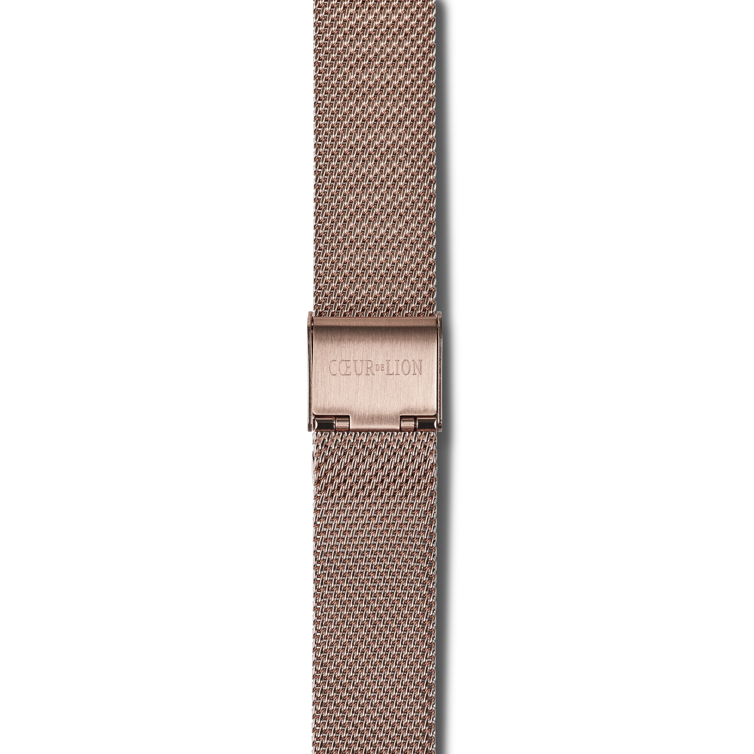 Montre Ronde Champagne Sunray Milanaise Acier Inoxydable Champagne
