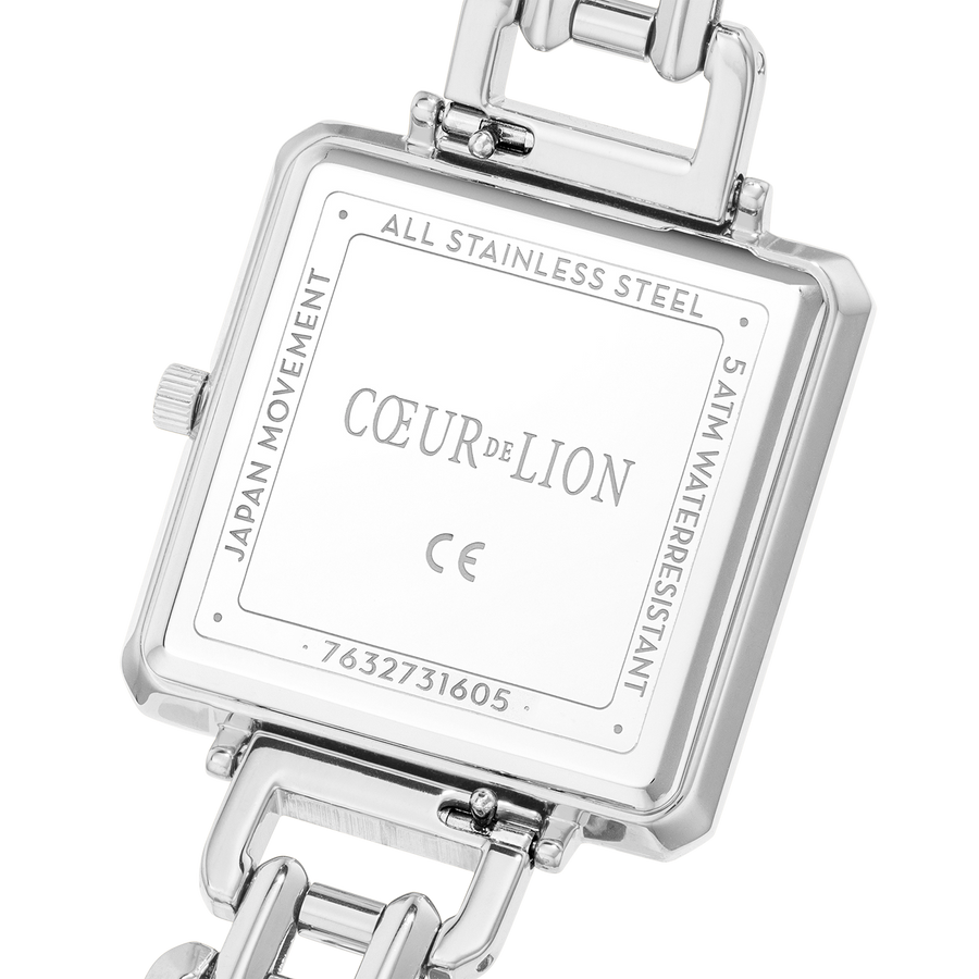 Montre Iconic Cube Noble Petrol Statement argent