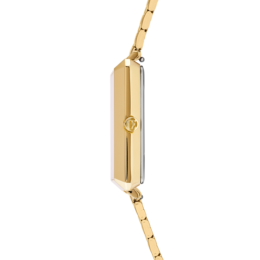 Montre Iconic Square Glamorous Green Acier Inoxydable Or
