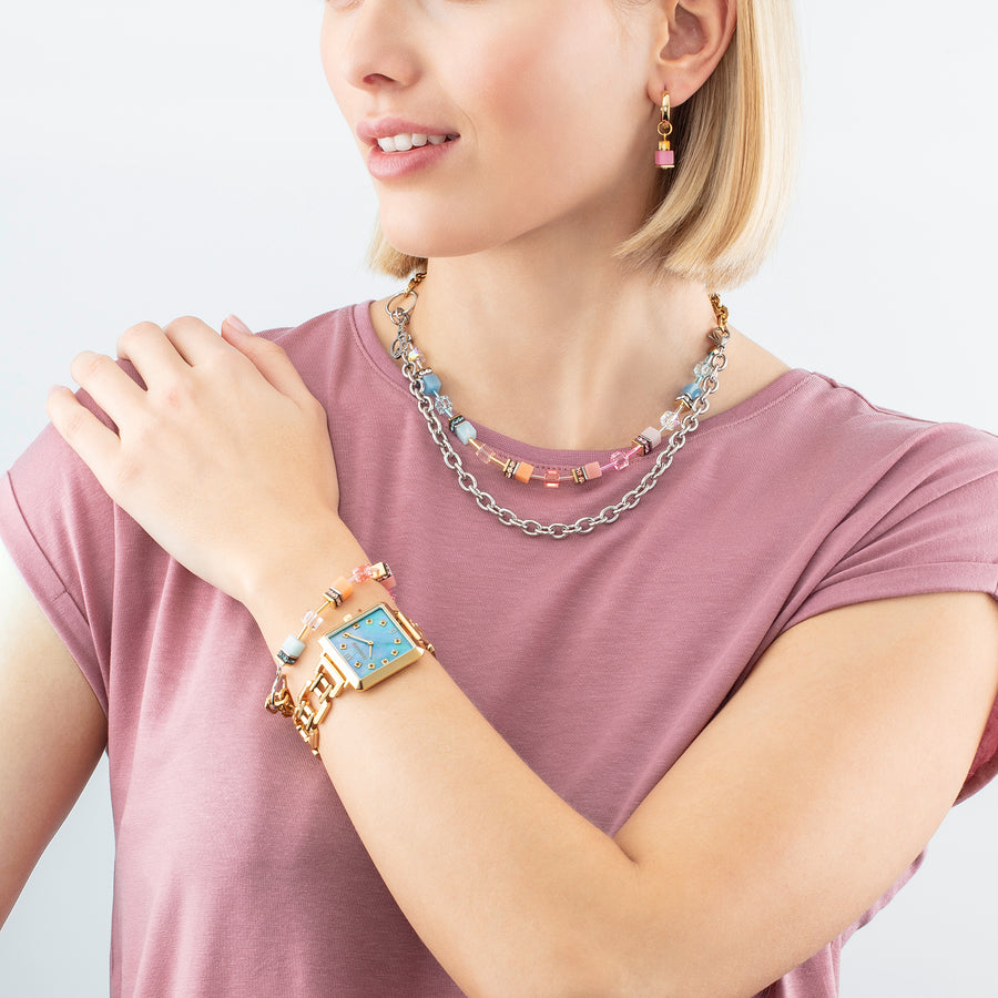 Montre Iconic Cube Ocean Vibes Statement Or