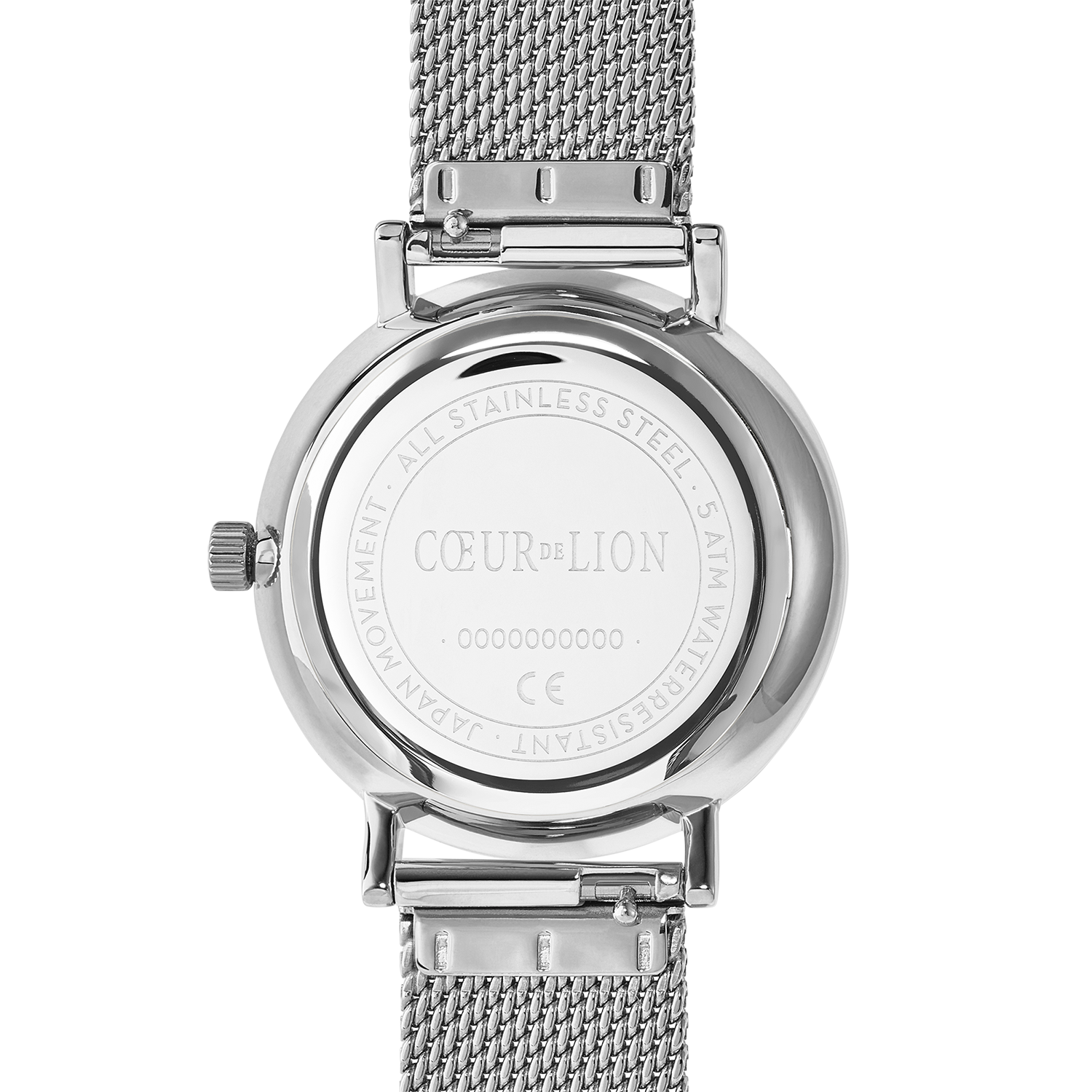 Montre ronde Sparkling Sunray Transformative Teal Milanaise argent