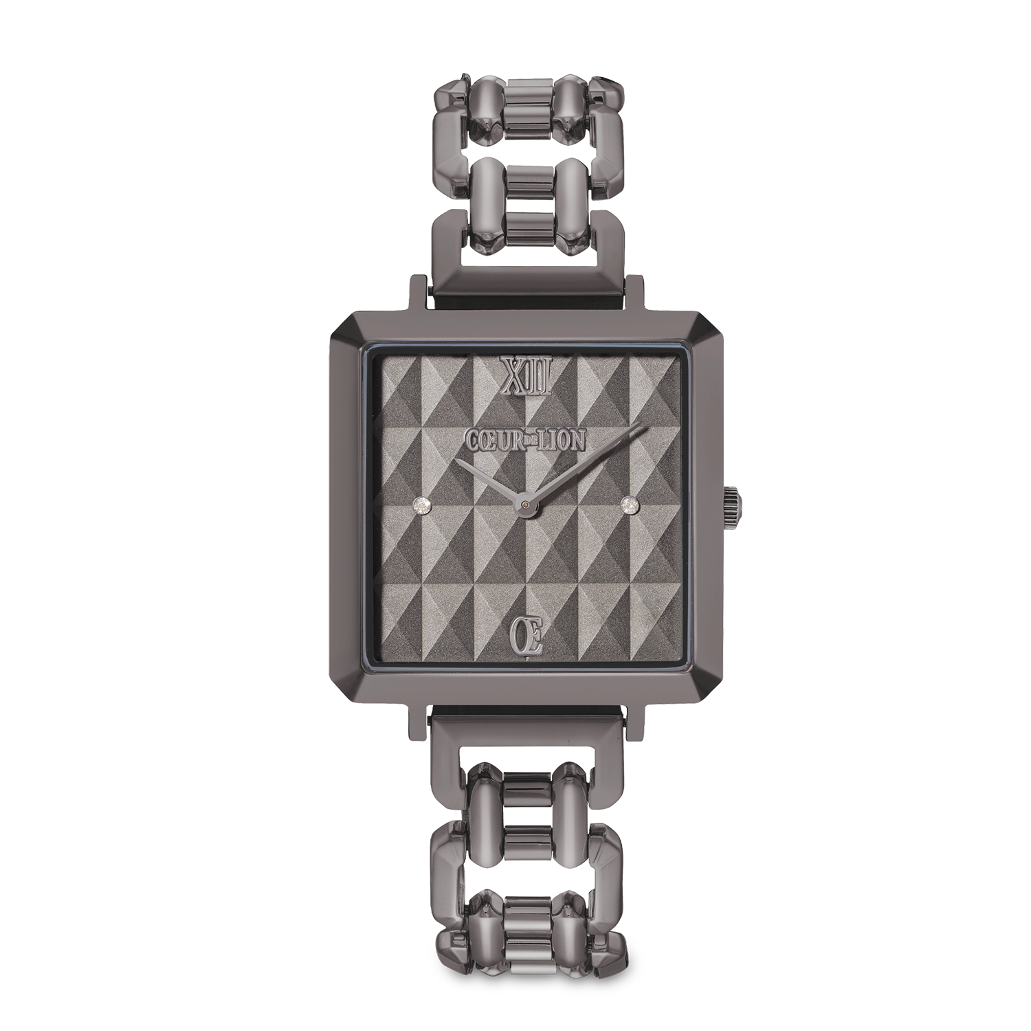 Montre Iconic Cube Spikes Statement anthracite