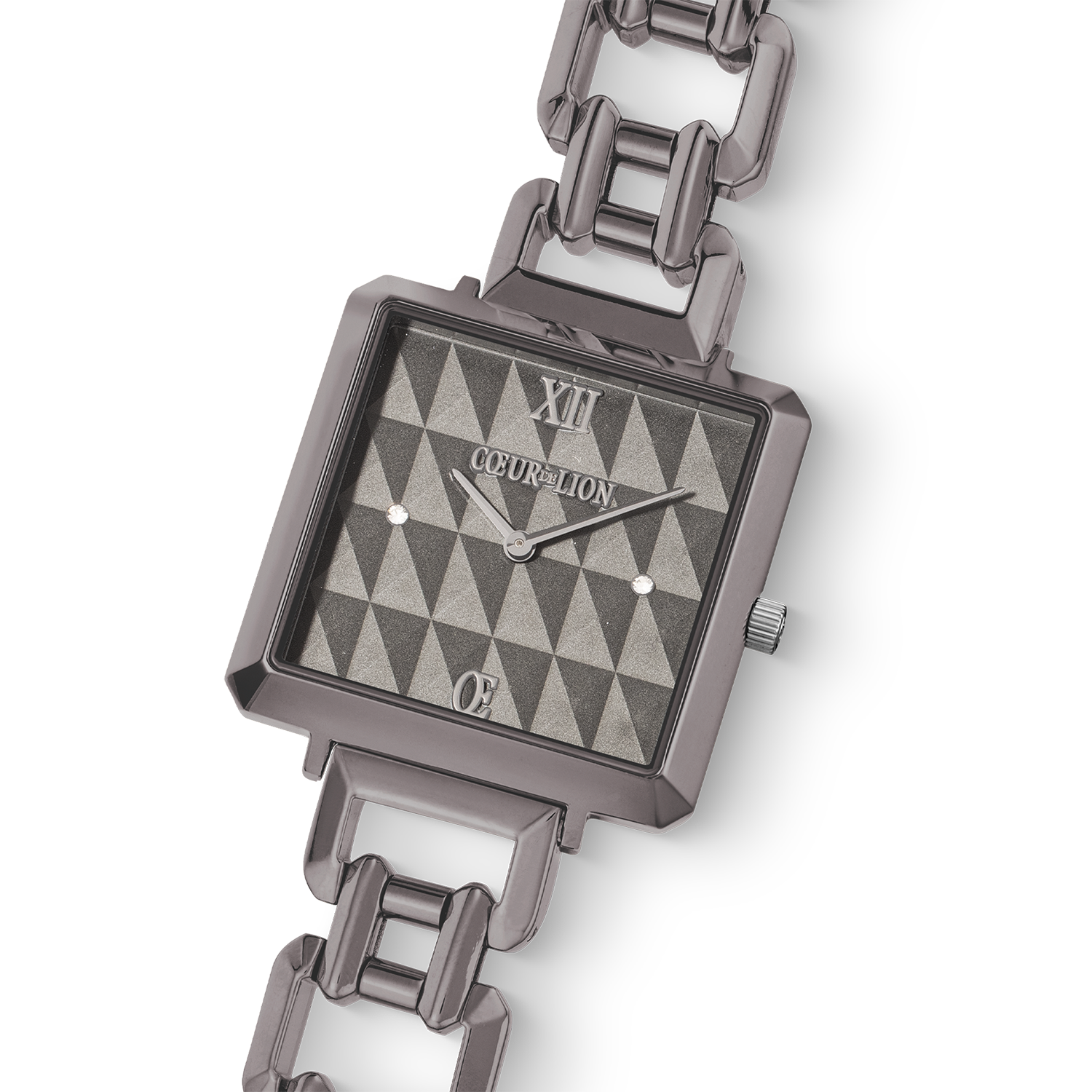 Montre Iconic Cube Spikes Statement anthracite