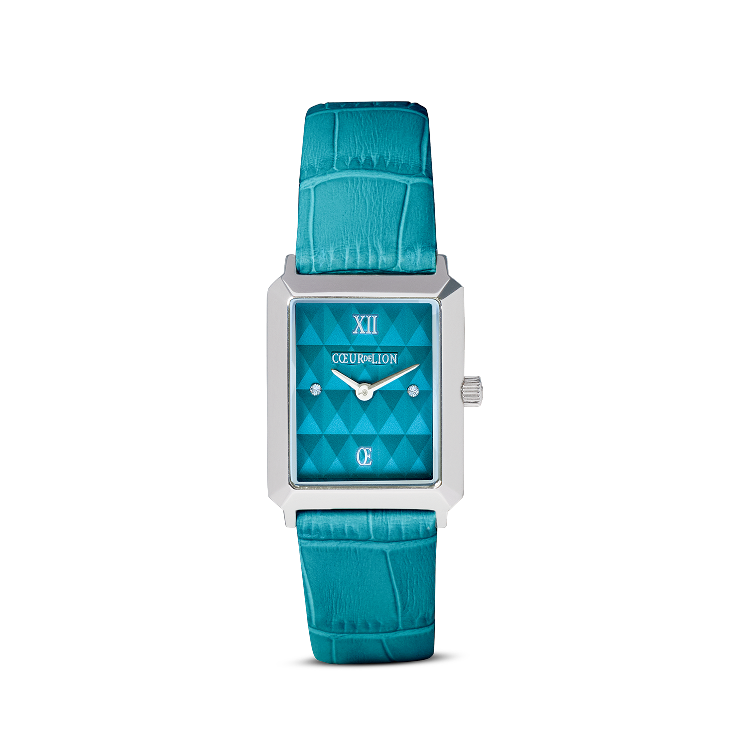 Coffret Cadeau montre Iconic Spikes Transformative Teal argent et bracelet Wave Precious Flow argent-teal