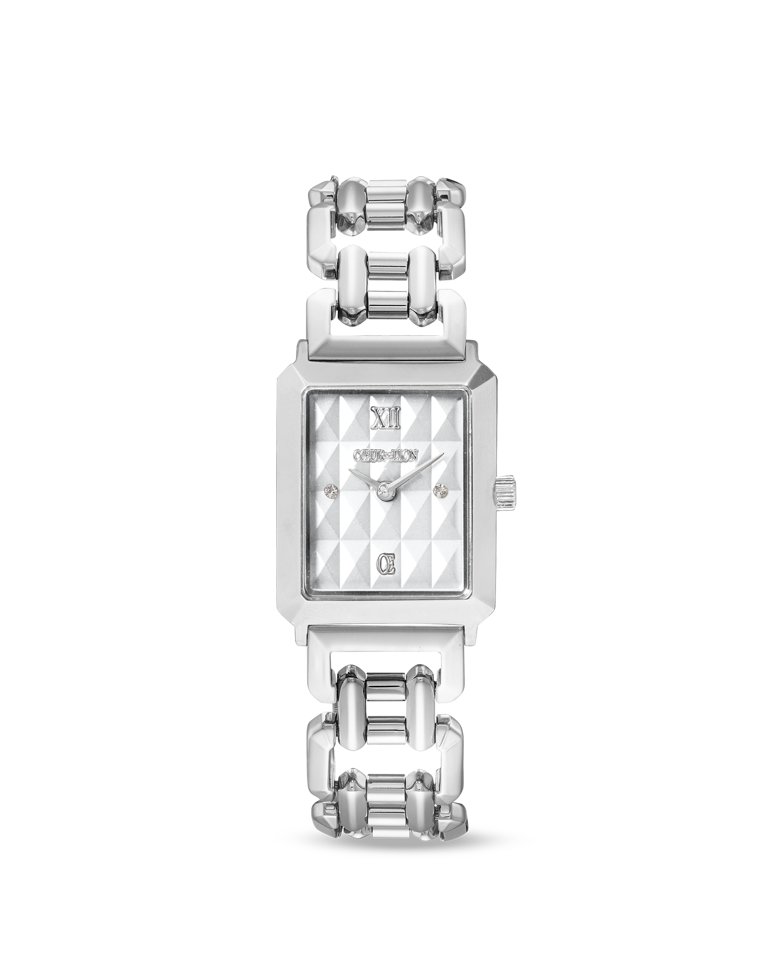 Coffret Cadeau Montre Iconic Spikes Argent & Bracelet Edge & Grace anthracite-argent