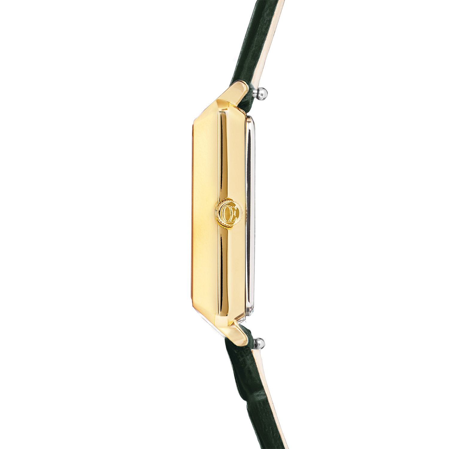 Montre Iconic Spikes Cuir Forest Green Doré