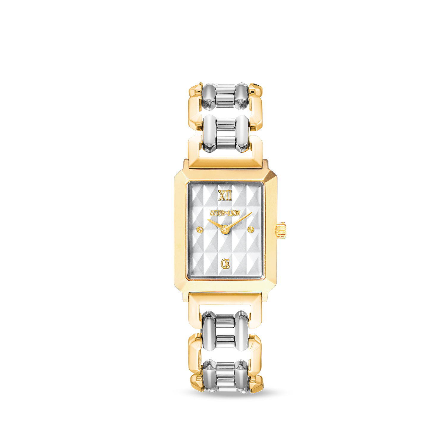 Montre Iconic Spikes Statement Argent Bicolore