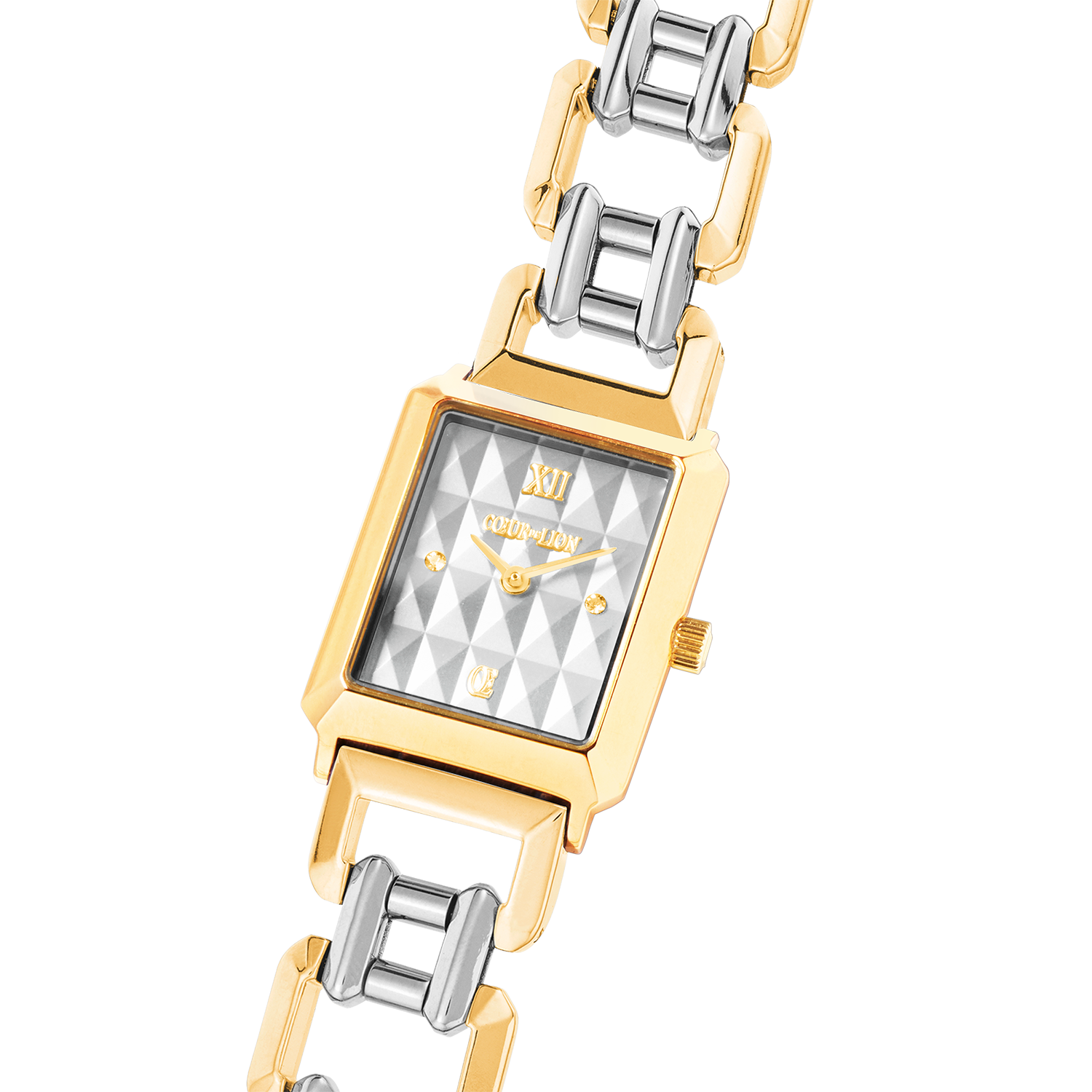 Montre Iconic Spikes Statement Argent Bicolore