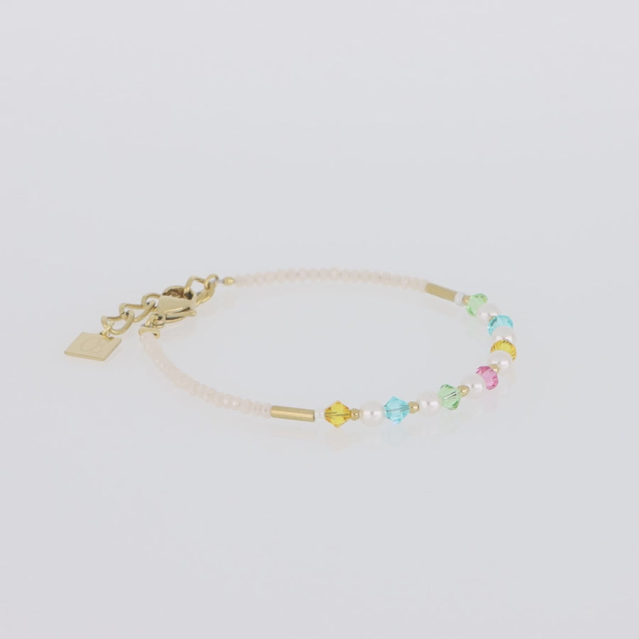 Bracelet Princess Pearls or multicolore
