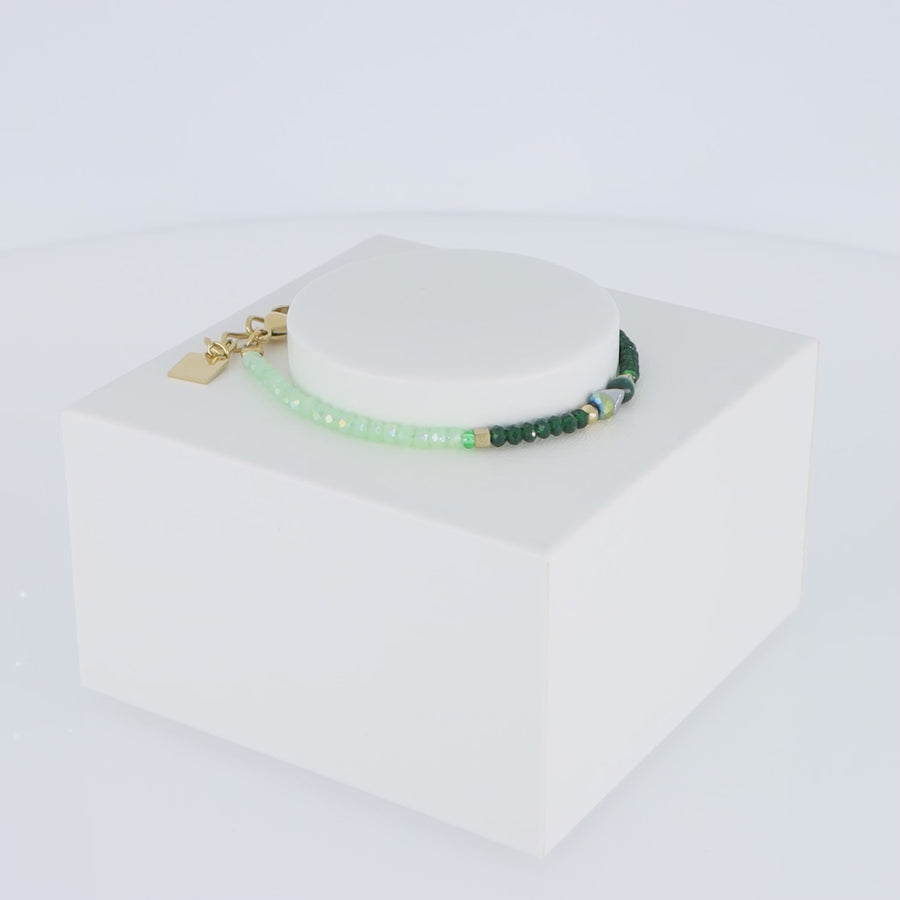 Bracelet Amulette Glamorous Green or