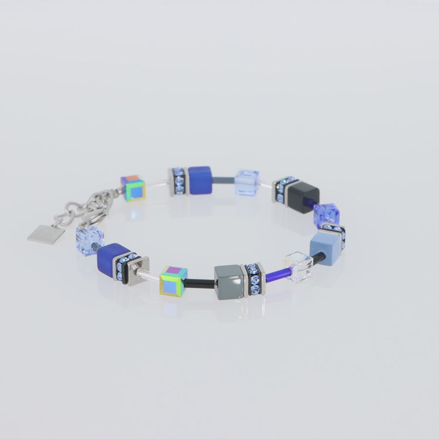 Bracelet GeoCUBE® bleu cobalt