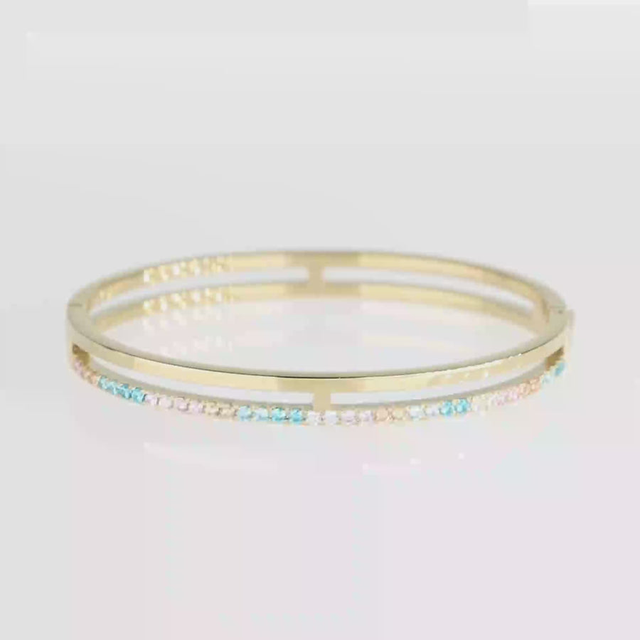 Eternal Unity Bracelet or-multicolore pastel