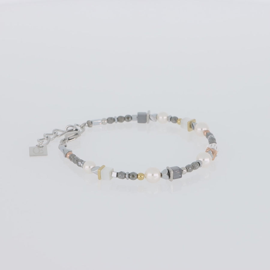 Bracelet Classic Layer argent gris
